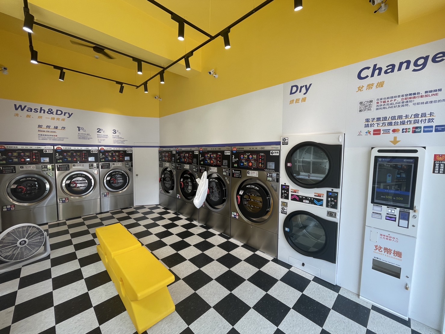 洗脫烘一機完成│日式自助洗衣│自助洗衣店加盟-歐日洗衣設備